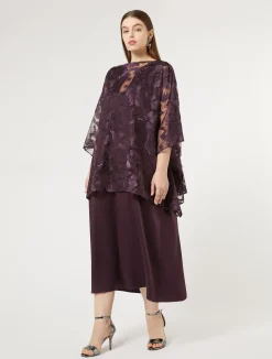 Poncho in tulle ricamato*Marina Rinaldi Hot