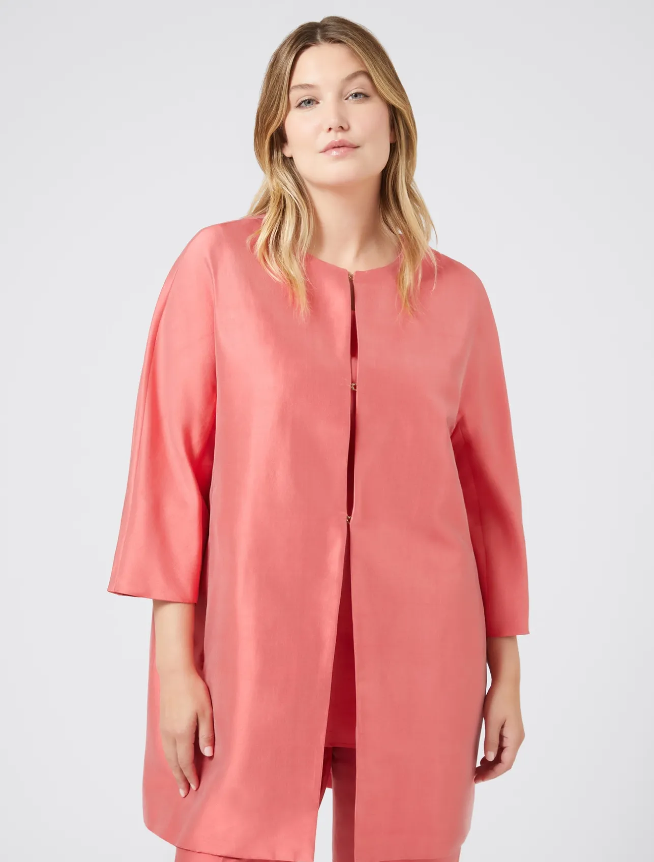 Spolverino in shantung di seta*Marina Rinaldi Discount
