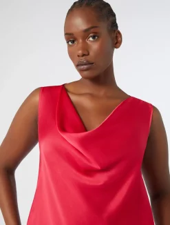 Top in crêpe envers satin*Marina Rinaldi Hot