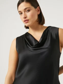 Top in crêpe envers satin*Marina Rinaldi Discount