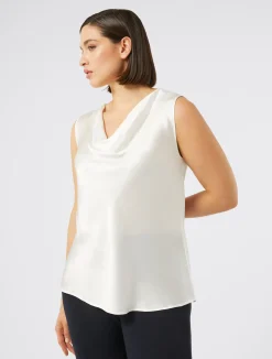 Top in crêpe envers satin*Marina Rinaldi Outlet