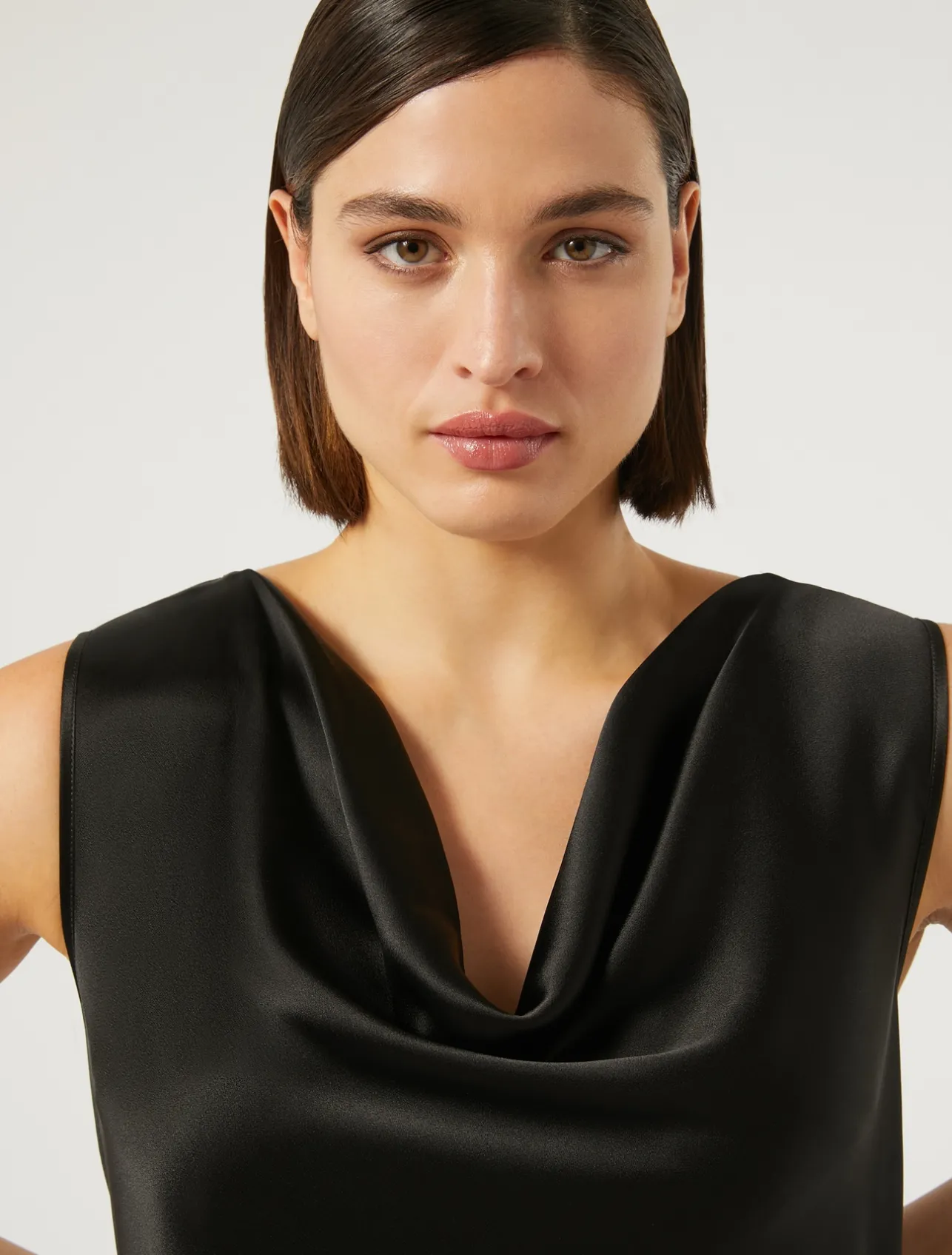 Top in crêpe envers satin*Marina Rinaldi Discount