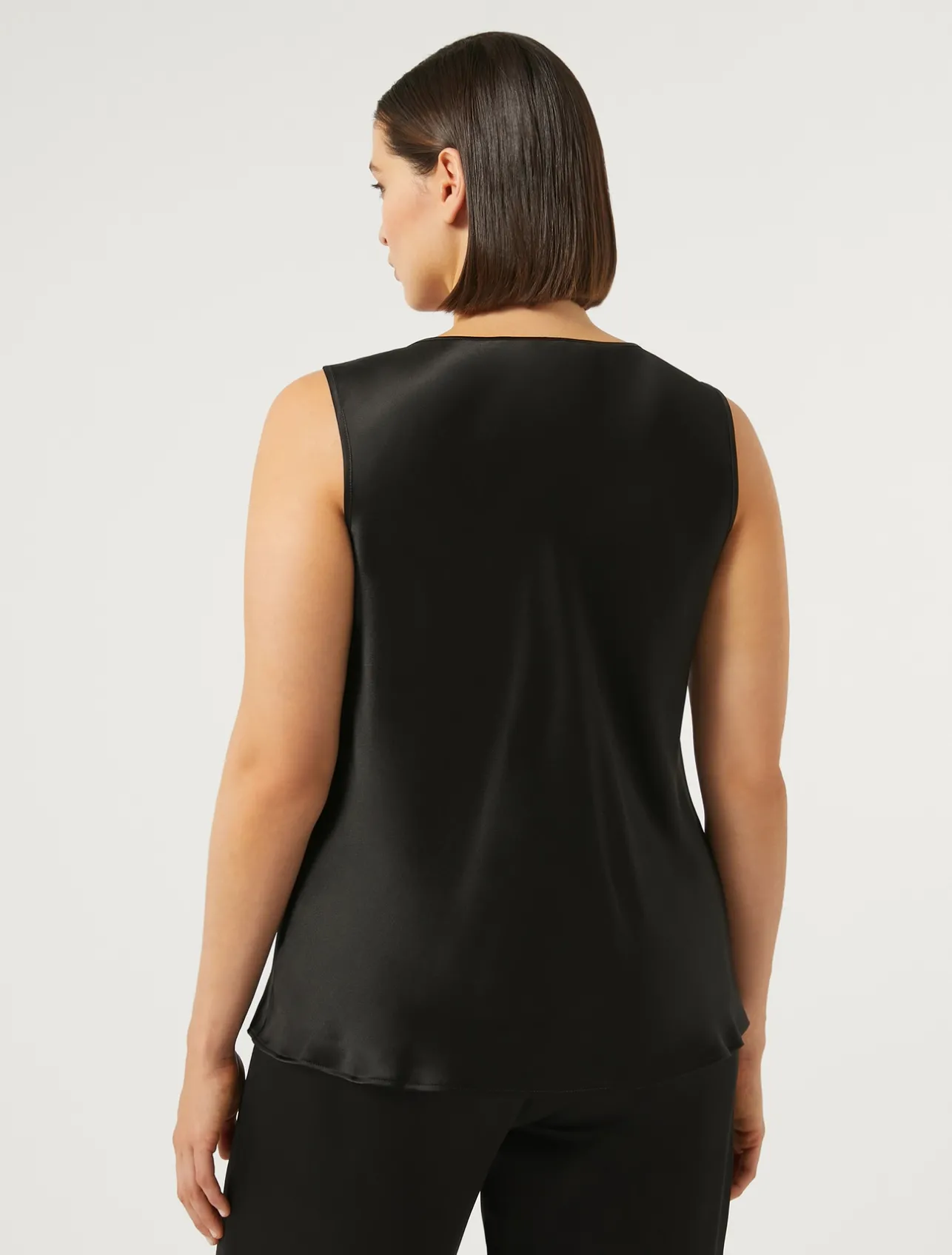 Top in crêpe envers satin*Marina Rinaldi Discount