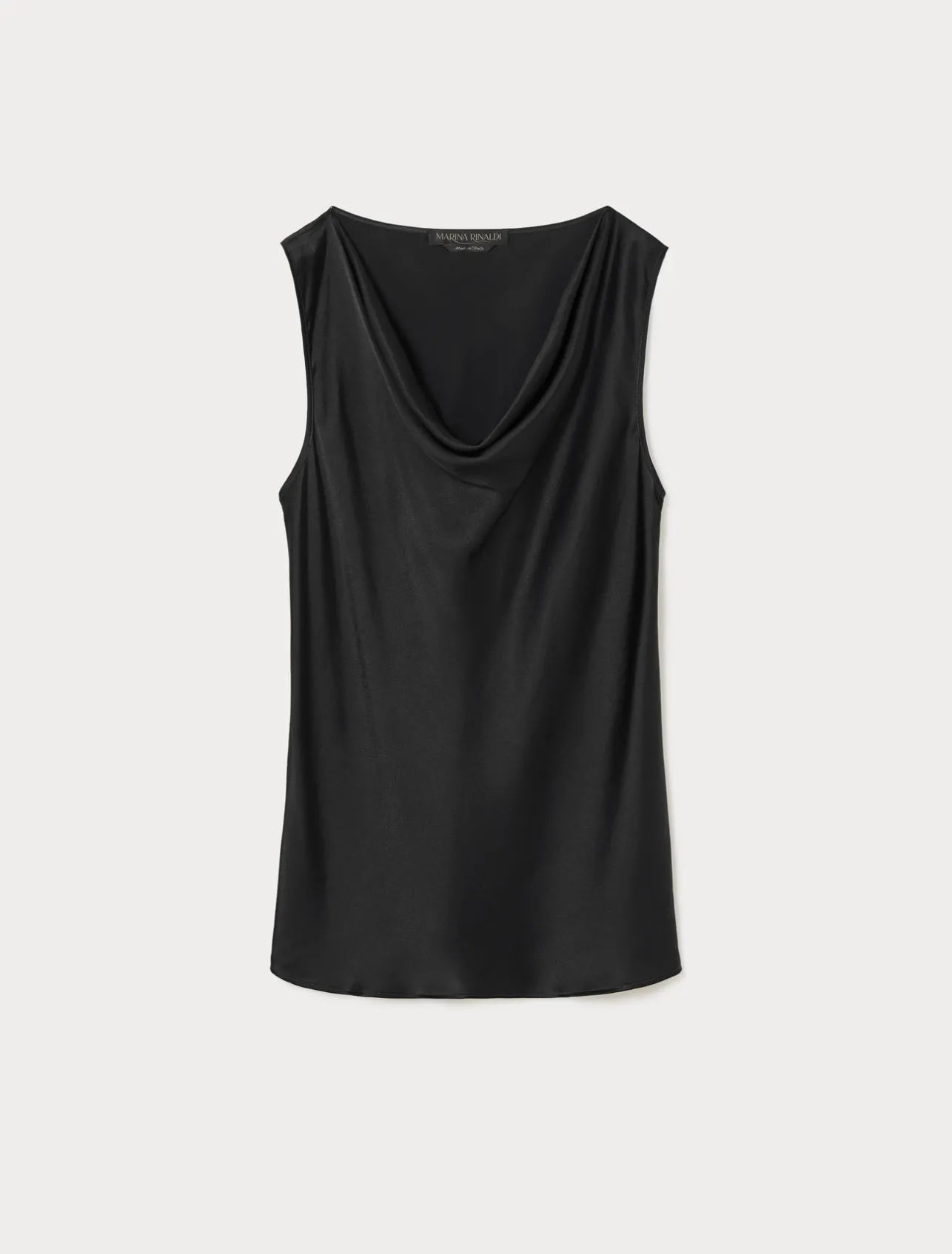 Top in crêpe envers satin*Marina Rinaldi Discount