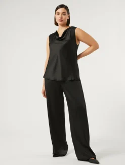 Top in crêpe envers satin*Marina Rinaldi Discount