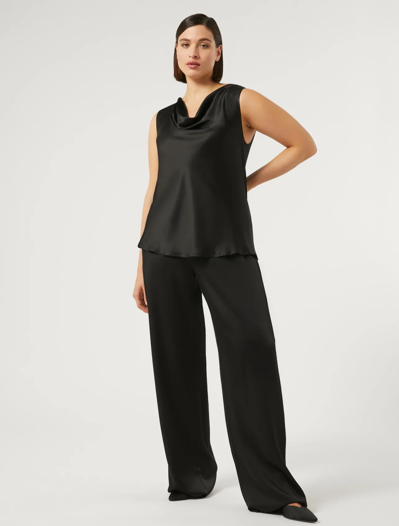 Top in crêpe envers satin*Marina Rinaldi Discount