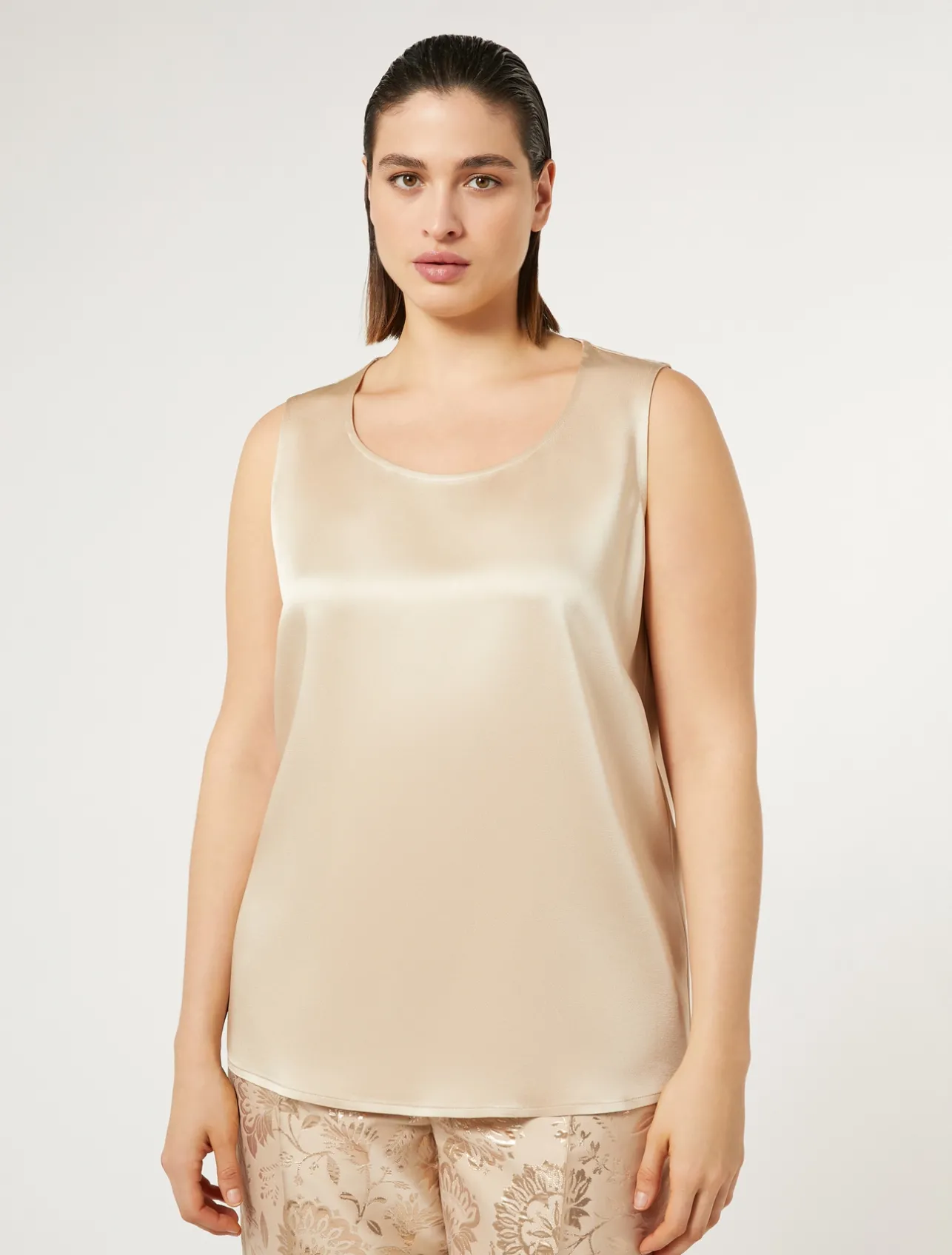 Top in crêpe envers satin*Marina Rinaldi Clearance