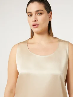 Top in crêpe envers satin*Marina Rinaldi Clearance