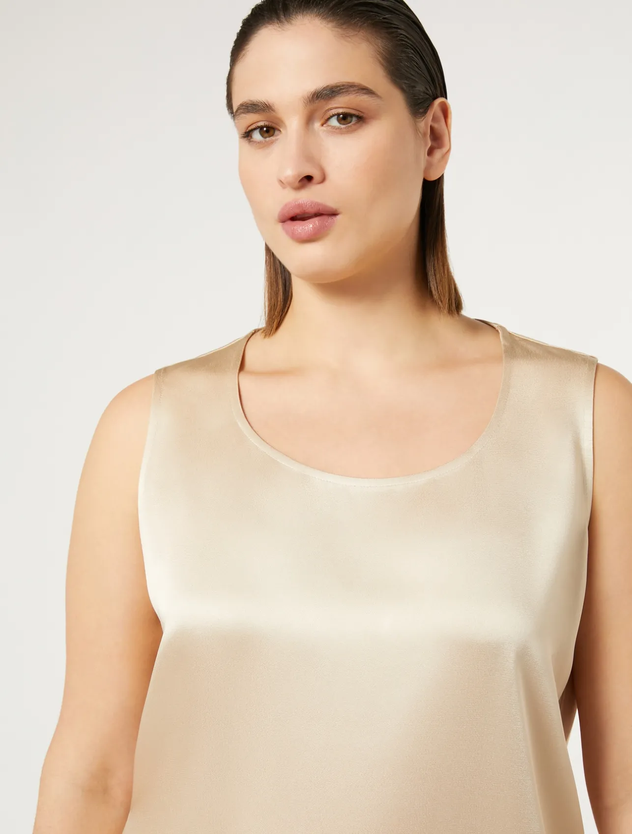 Top in crêpe envers satin*Marina Rinaldi Clearance
