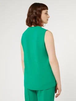 Top in crêpe envers satin*Marina Rinaldi Outlet