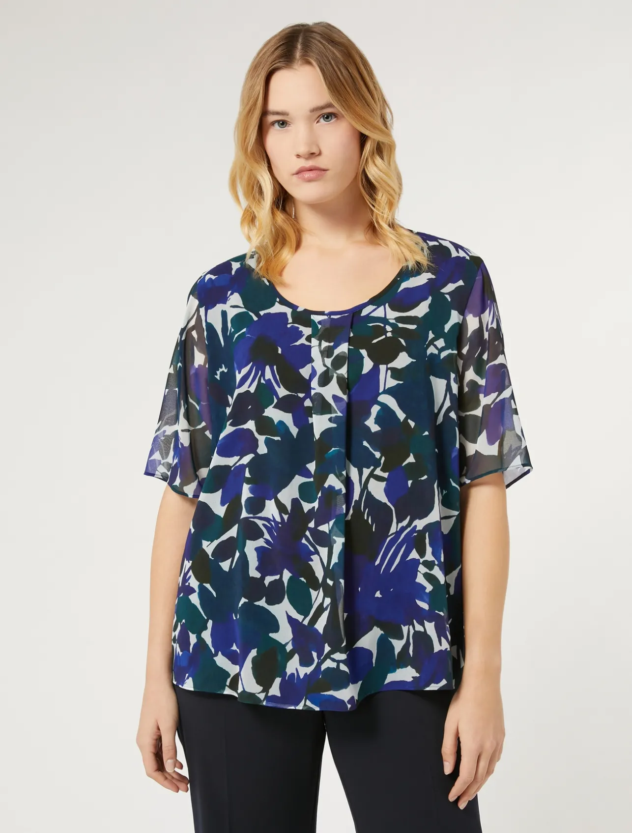 Top in georgette*Marina Rinaldi Sale