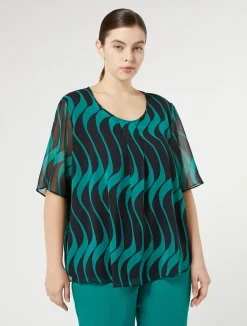 Top in georgette*Marina Rinaldi Hot
