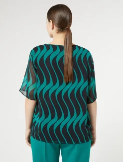 Top in georgette*Marina Rinaldi Hot
