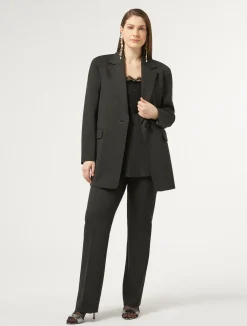 Top in jersey con pizzo*Marina Rinaldi Outlet