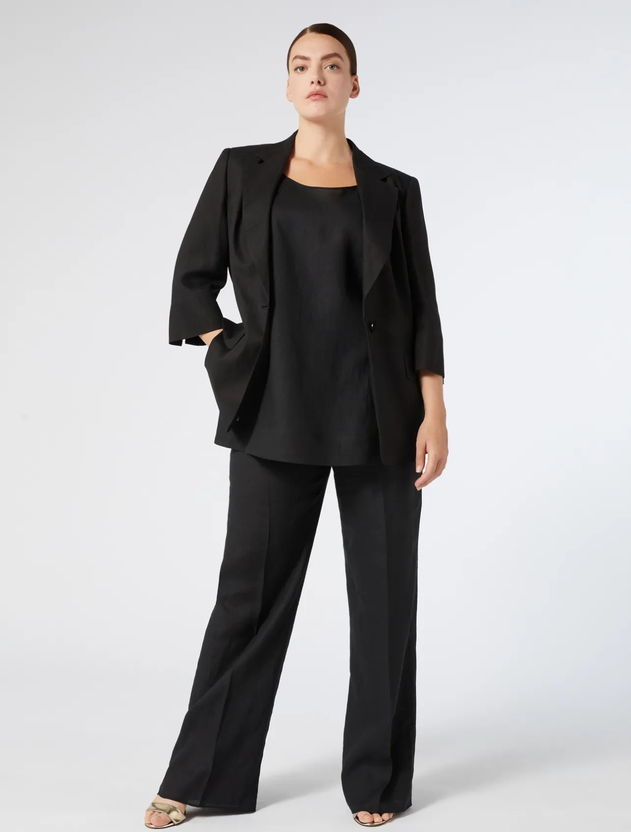 Top in lino*Marina Rinaldi Discount