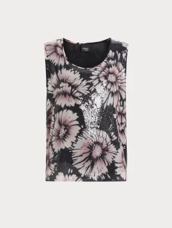 Top in paillettes e raso*Marina Rinaldi New