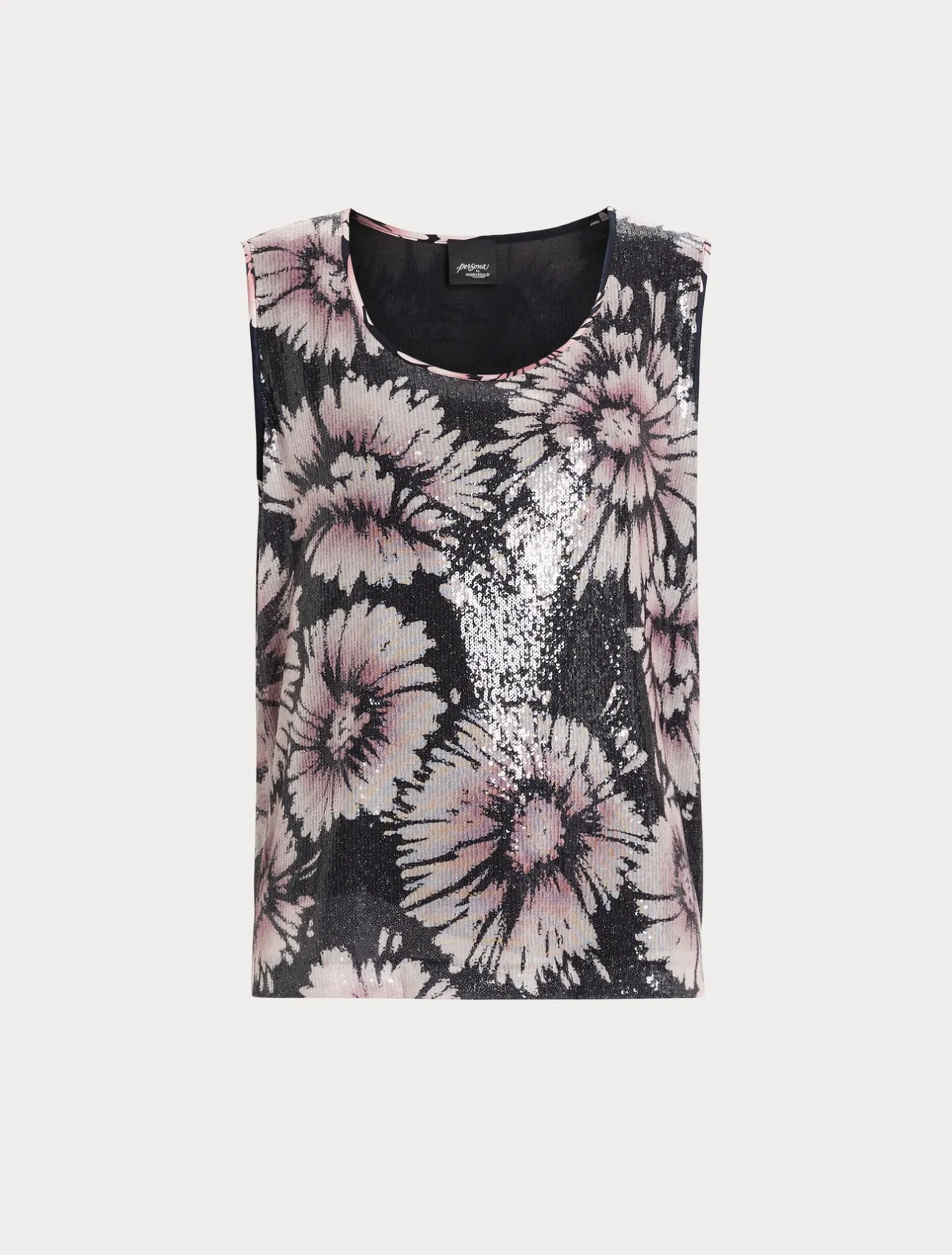 Top in paillettes e raso*Marina Rinaldi New
