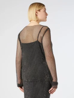Top in rete con strass*Marina Rinaldi Clearance