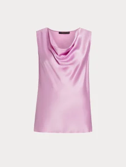 Top in satin con drappeggio*Marina Rinaldi Outlet