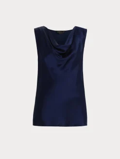 Top in satin con drappeggio*Marina Rinaldi New