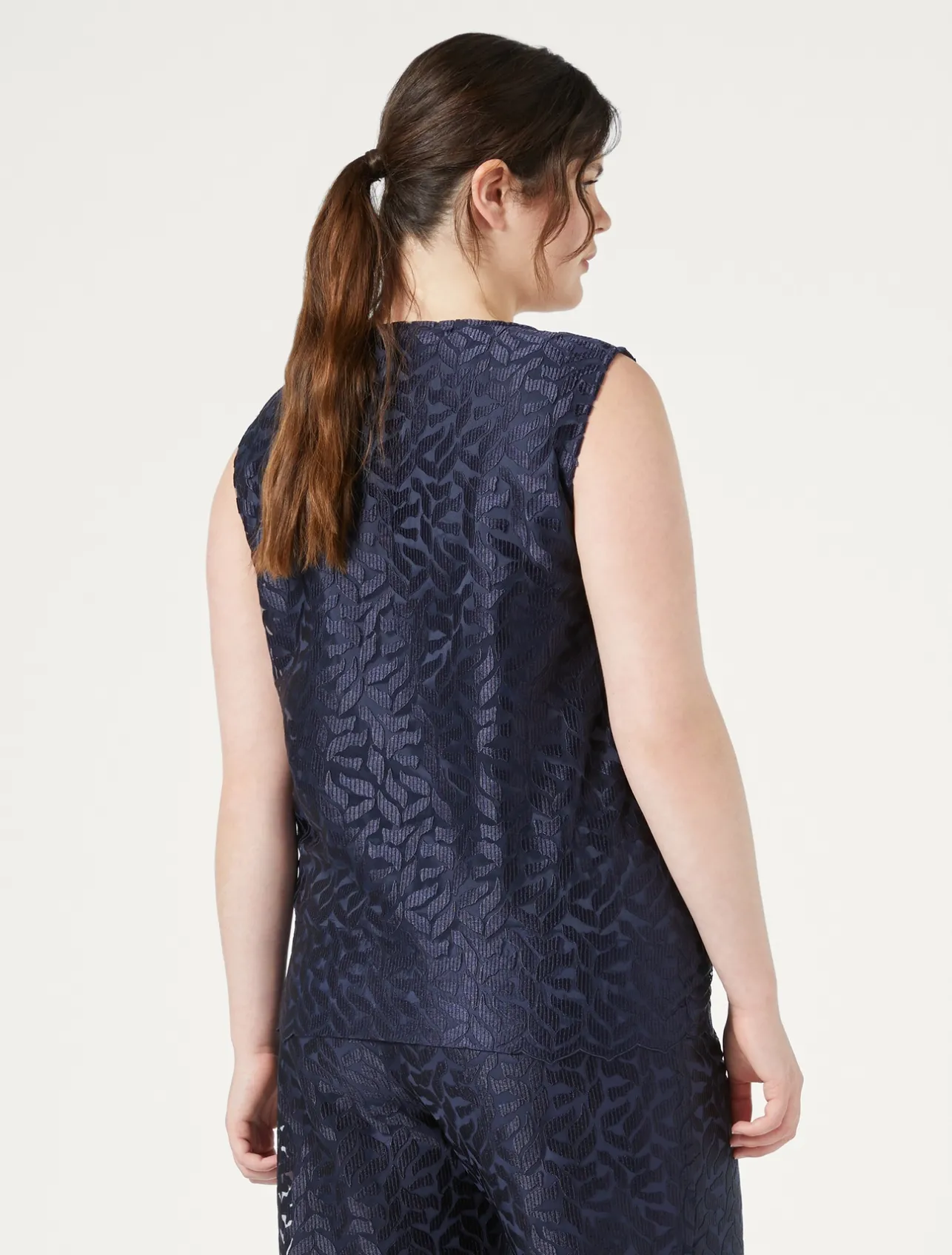 Top in tulle ricamato*Marina Rinaldi Discount
