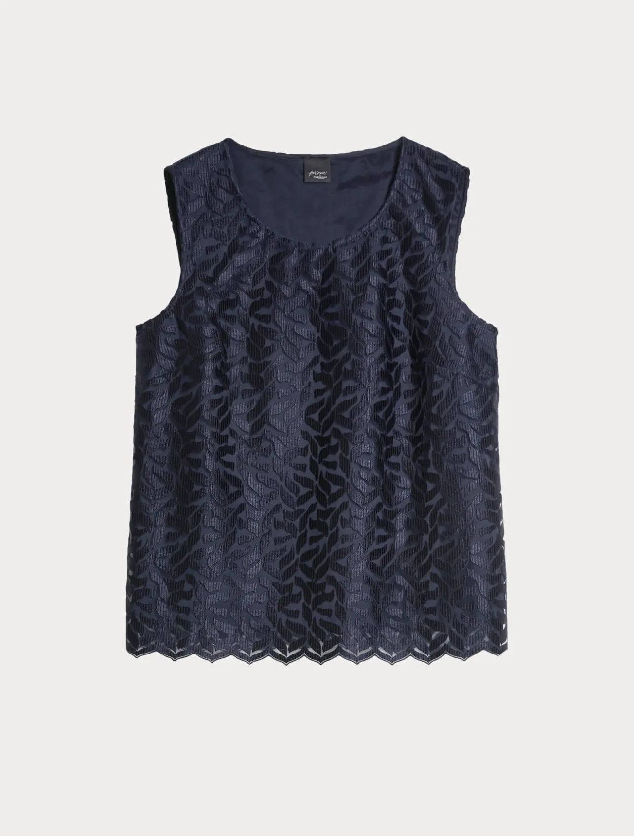 Top in tulle ricamato*Marina Rinaldi Discount