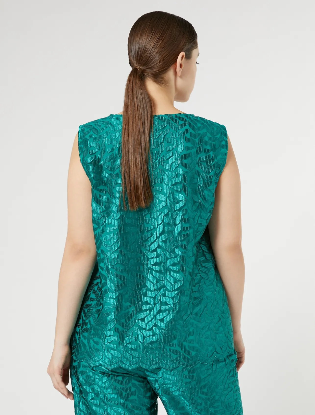 Top in tulle ricamato*Marina Rinaldi Outlet