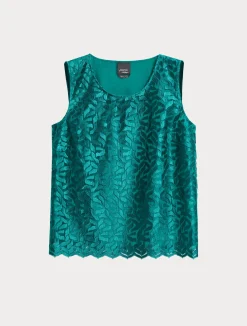 Top in tulle ricamato*Marina Rinaldi Outlet