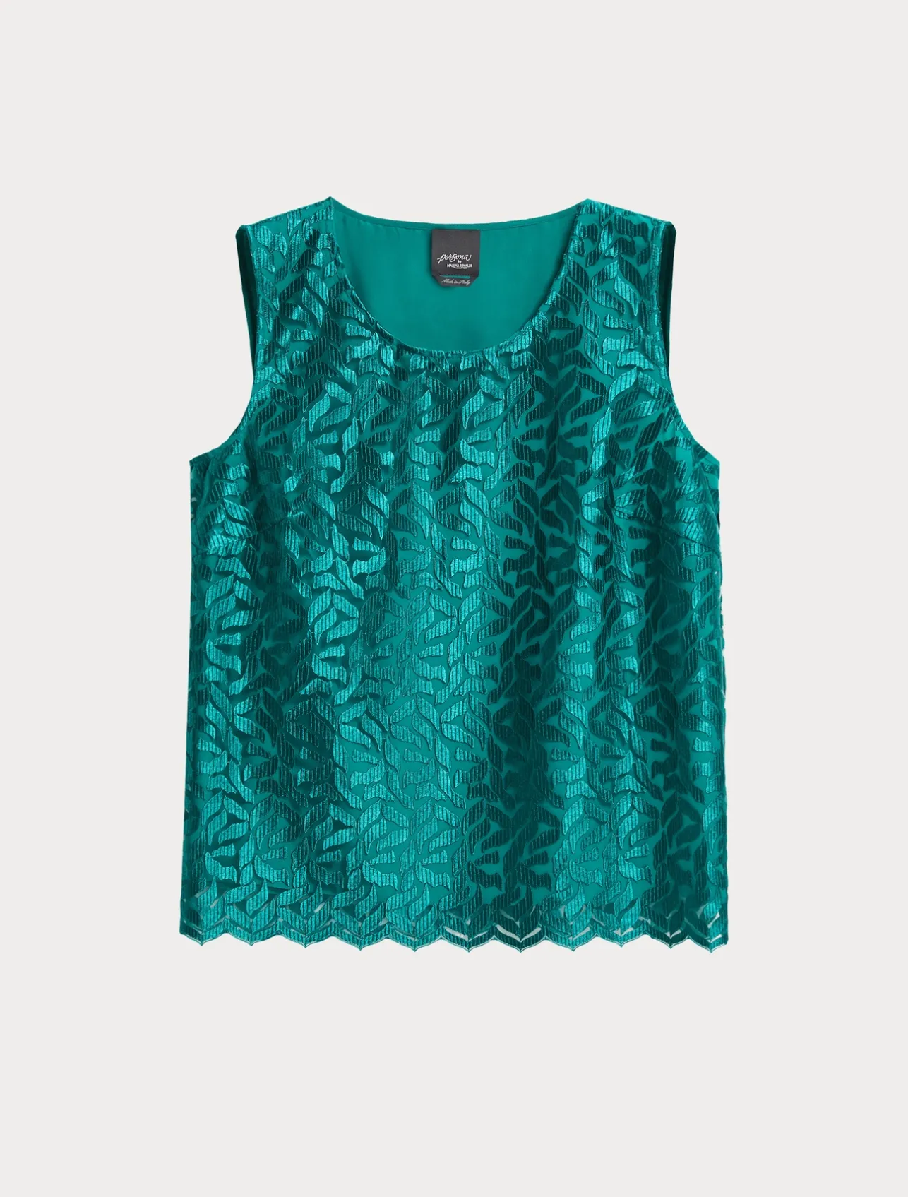 Top in tulle ricamato*Marina Rinaldi Outlet