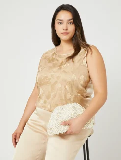 Top in tulle ricamato*Marina Rinaldi Sale