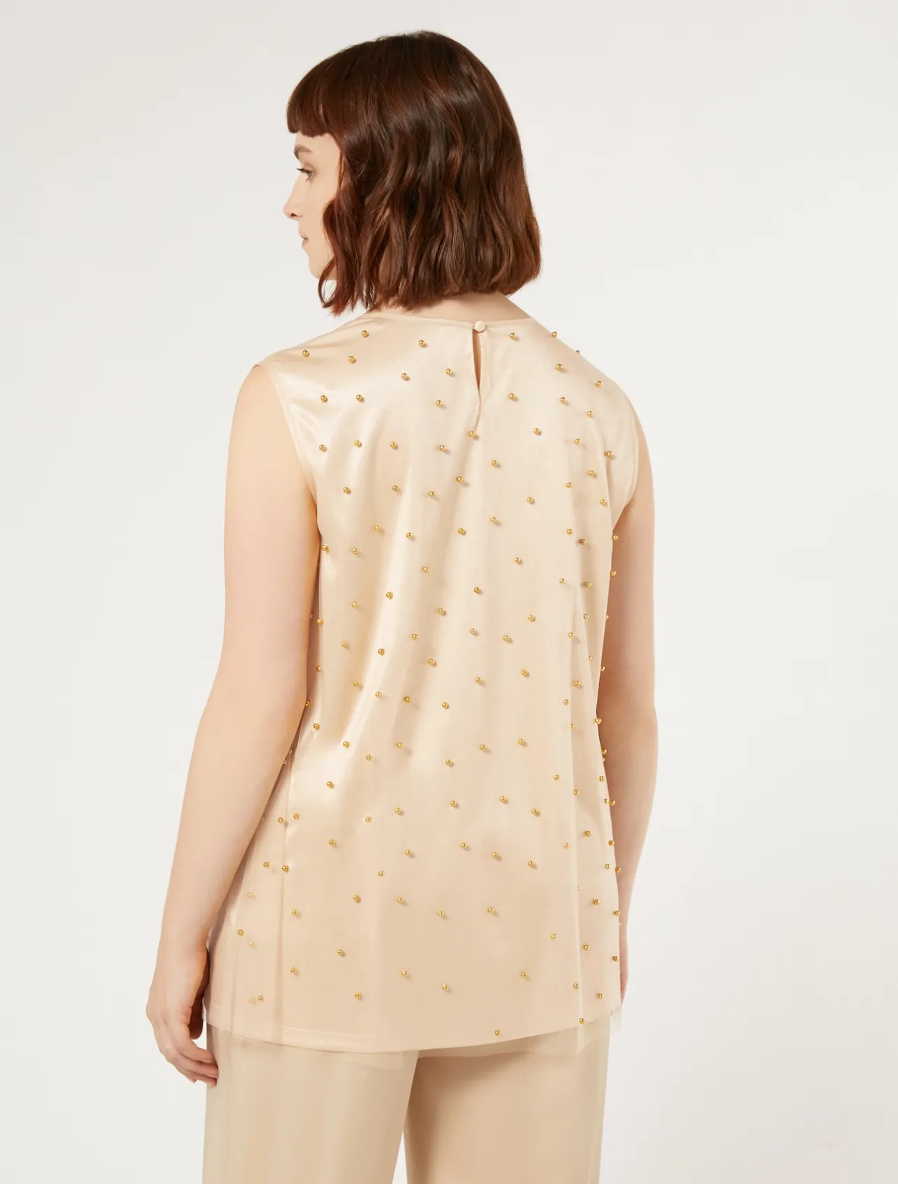 Top in tulle ricamato*Marina Rinaldi Discount