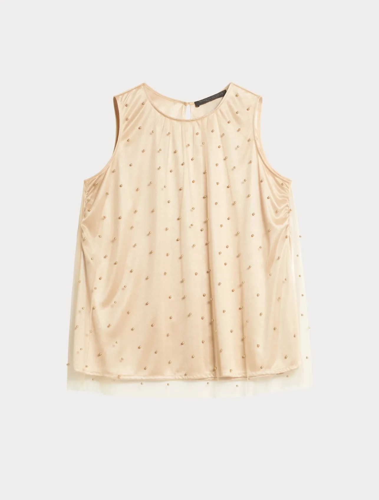 Top in tulle ricamato*Marina Rinaldi Discount