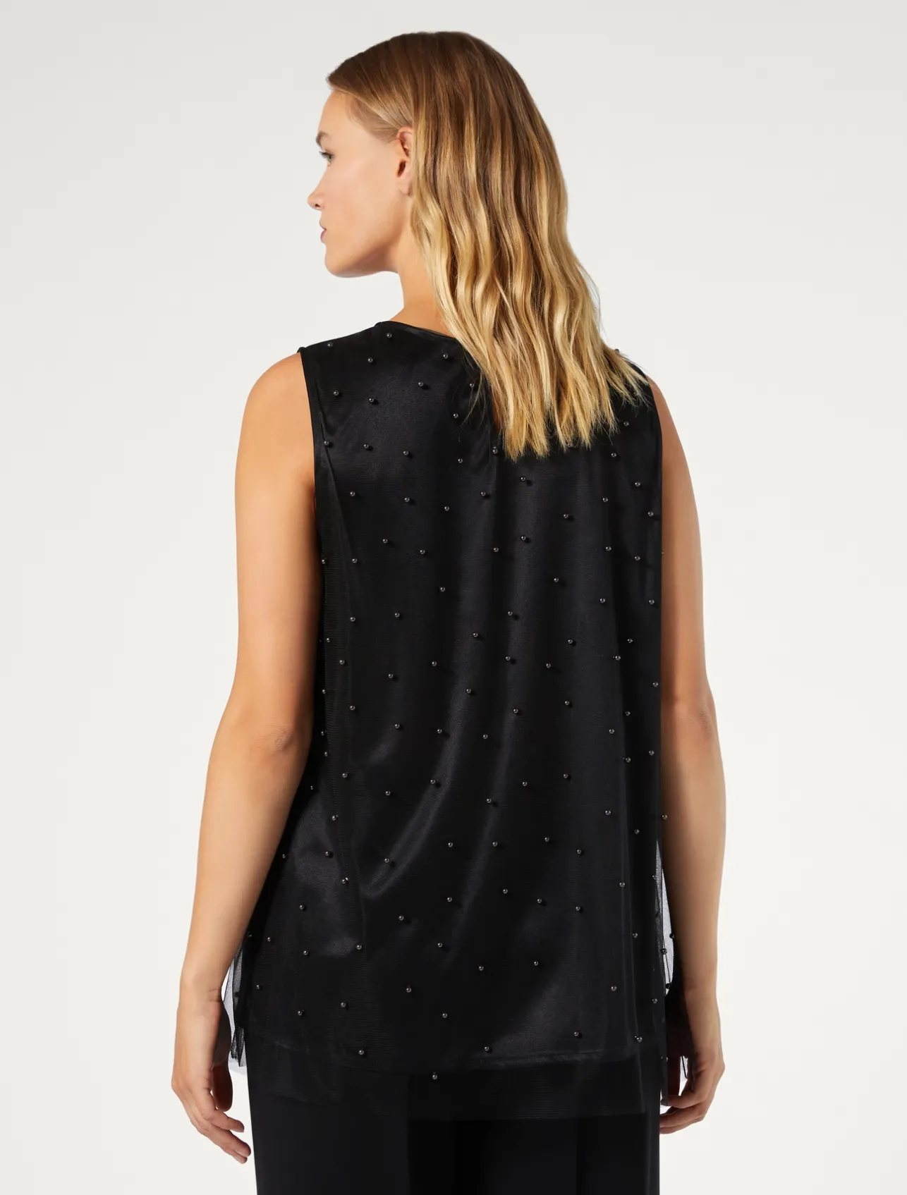 Top in tulle ricamato*Marina Rinaldi Hot