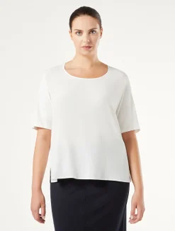 T-shirt in jersey, acetato e seta*Marina Rinaldi Fashion