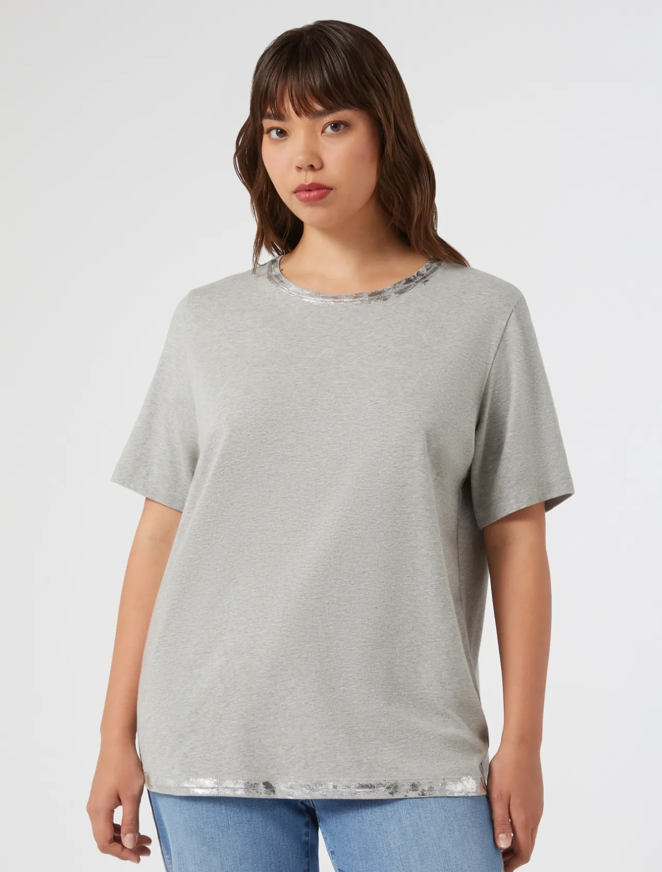 T-shirt in jersey con ricamo*Marina Rinaldi Best