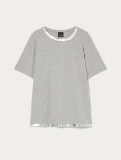 T-shirt in jersey con ricamo*Marina Rinaldi Best