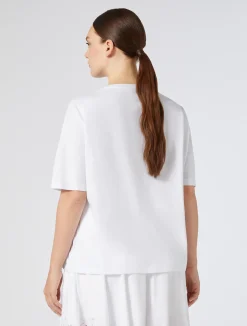 T-shirt in jersey con ricamo*Marina Rinaldi Sale