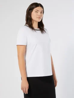 T-shirt in jersey con ricamo*Marina Rinaldi Fashion