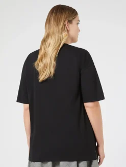 T-shirt in jersey con ricamo*Marina Rinaldi Discount