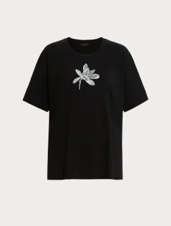 T-shirt in jersey con ricamo*Marina Rinaldi Discount