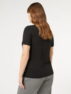 T-shirt in jersey con ricami*Marina Rinaldi Online