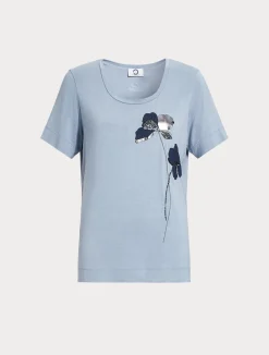 T-shirt in jersey con ricami*Marina Rinaldi Hot