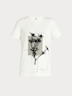 T-shirt in jersey con ricami*Marina Rinaldi Clearance