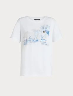 T-shirt in jersey con stampa*Marina Rinaldi Hot