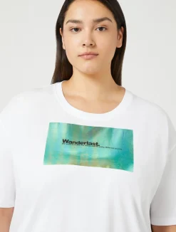 T-shirt in jersey con stampa*Marina Rinaldi New