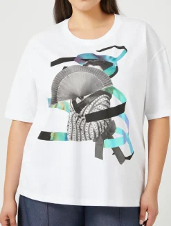 T-shirt in jersey con stampa*Marina Rinaldi Sale