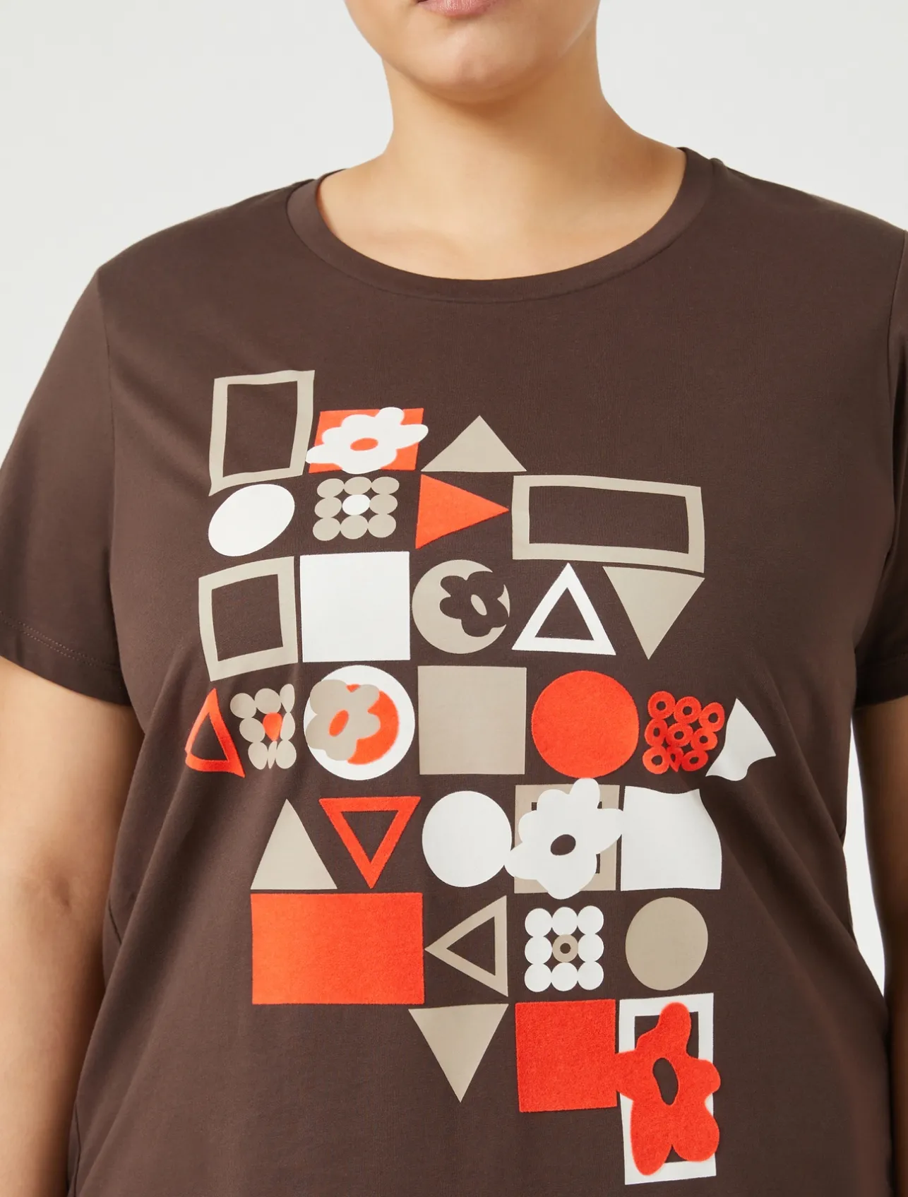 T-shirt in jersey con stampa*Marina Rinaldi Online