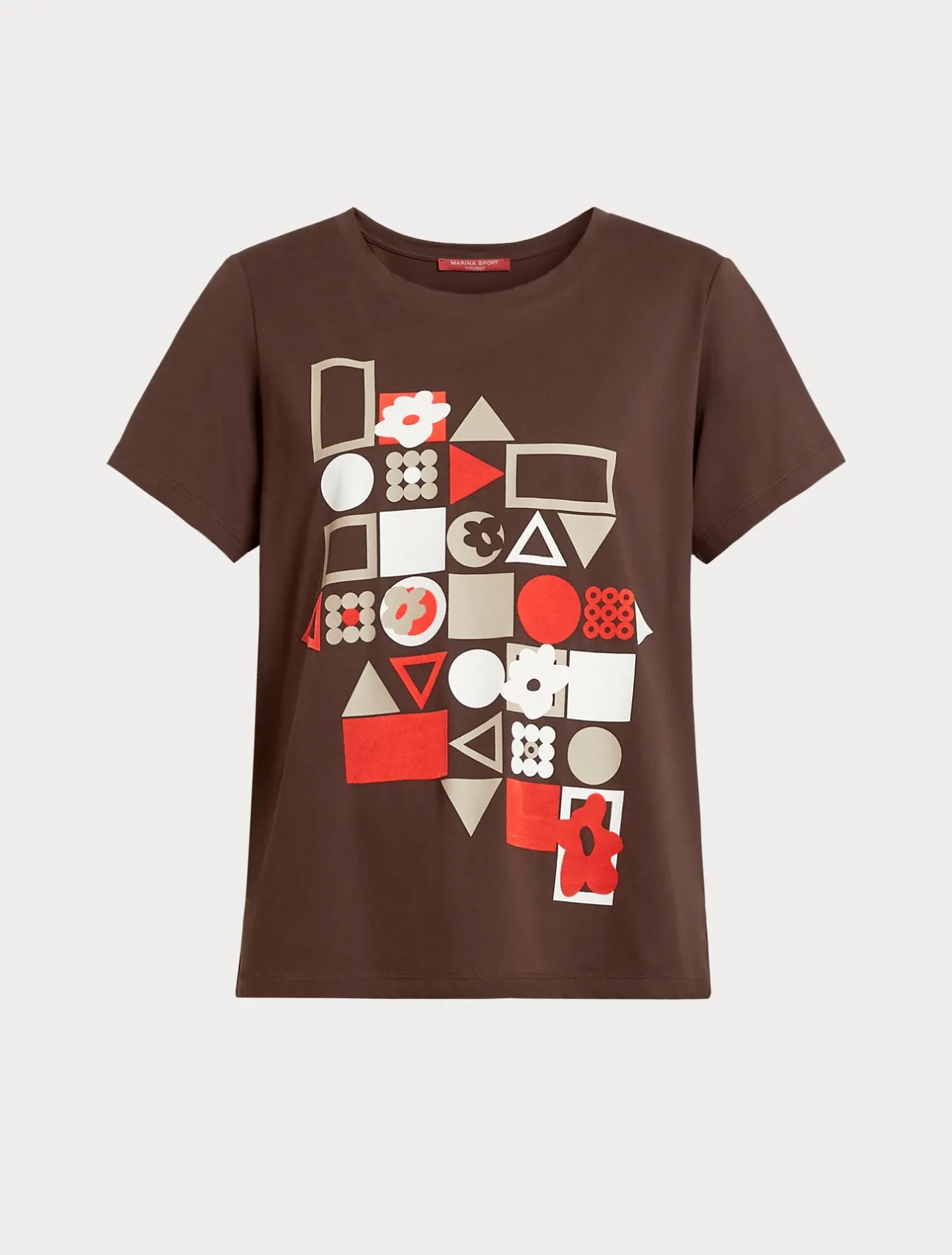 T-shirt in jersey con stampa*Marina Rinaldi Online