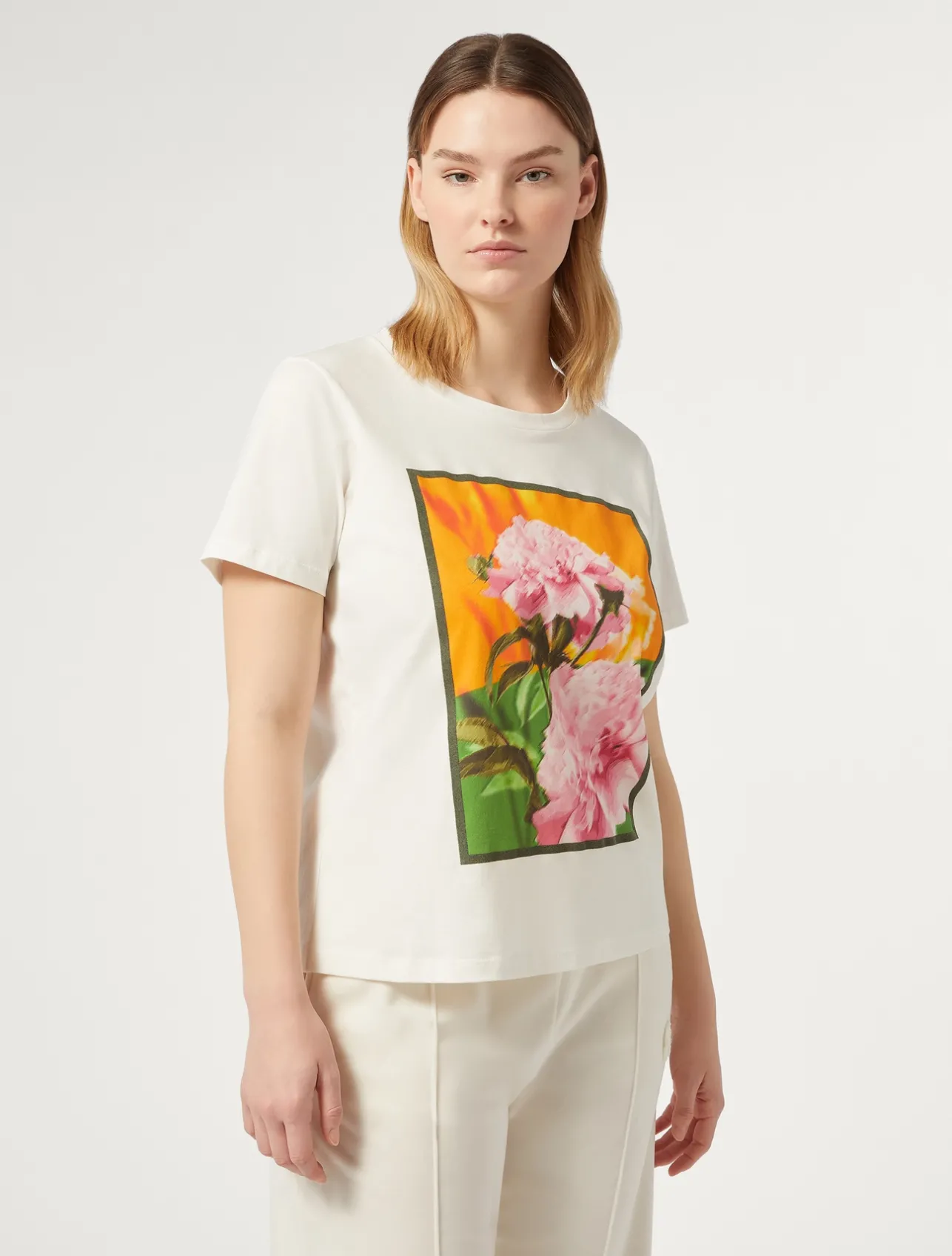 T-shirt in jersey con stampa*Marina Rinaldi Hot