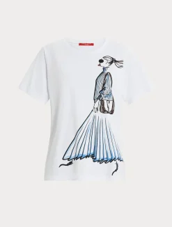 T-shirt in jersey con stampa*Marina Rinaldi Online